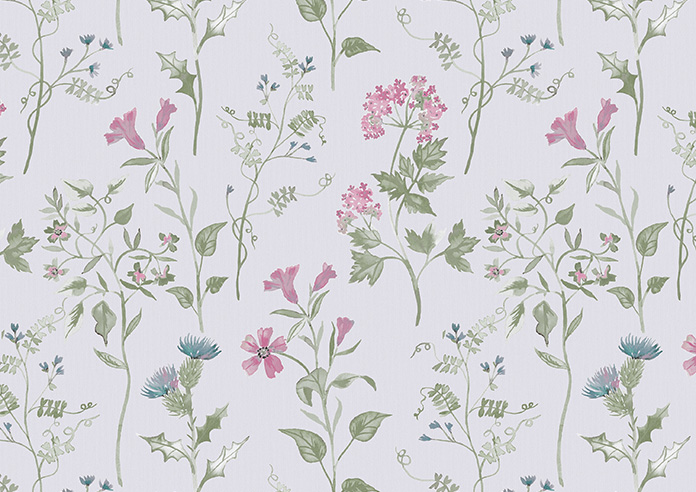Highland Meadow, Lilac - Twist&Fit Roller Blind - Image 6